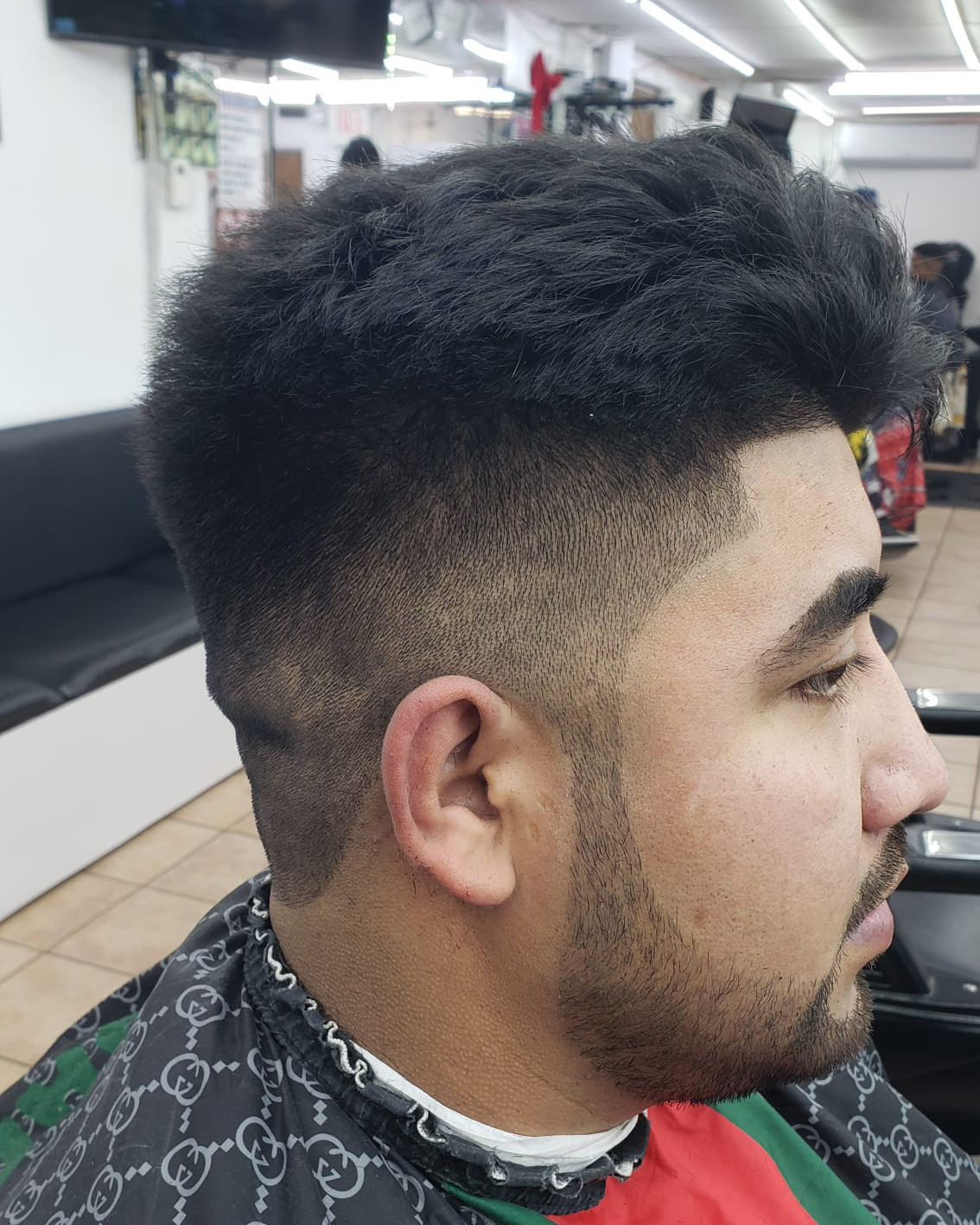 Stylish finished haircut